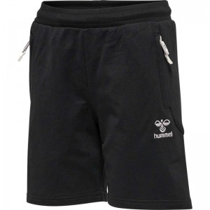 Short Hummel Move Grid Cotton Enfant Noir | 193712-558