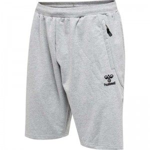 Short Hummel Move Grid Cotton Homme Grise | 852158-956