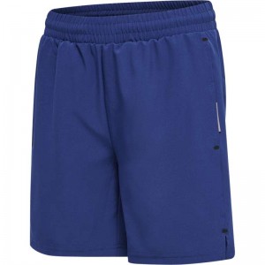 Short Hummel Move Grid Woven Enfant Bleu | 006853-717