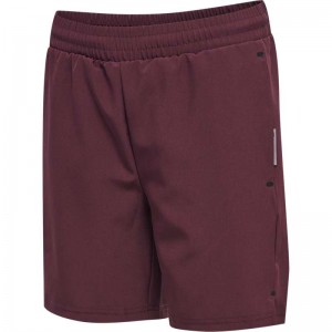 Short Hummel Move Grid Woven Enfant Fushia | 127862-921