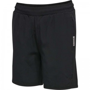 Short Hummel Move Grid Woven Enfant Noir | 005474-896