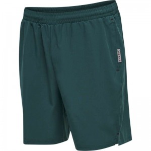 Short Hummel Move Grid Woven Homme Vert | 235049-910