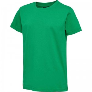 Short Hummel Red Basic S/S Enfant Vert | 933060-797
