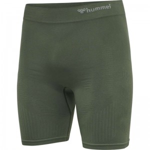 Short Hummel Stroke Seamless Tight Homme Vert | 892911-370