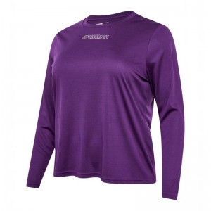 Short Hummel Te Curvy L/S Plus Femme Violette | 514429-594