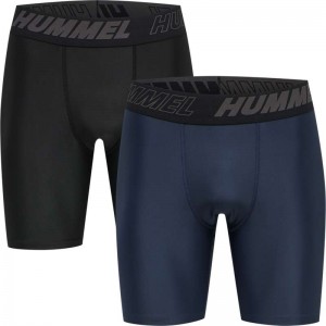 Short Hummel Te Topaz 2-pack Tight Homme Noir | 000510-745