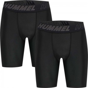 Short Hummel Te Topaz 2-pack Tight Homme Noir | 149497-756