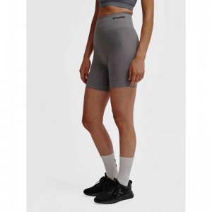 Short Hummel Tif Seamless Femme Grise | 526730-914