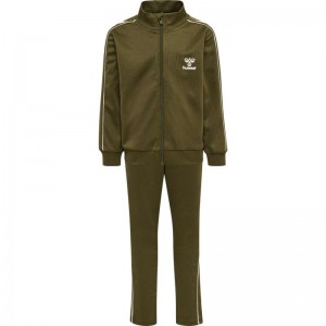 Short Hummel Track Tracksuit Enfant Vert Olive | 597327-854