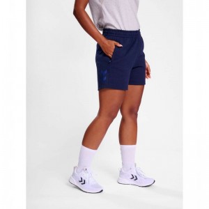 Short Hummel Travel Femme Bleu Marine | 801378-940