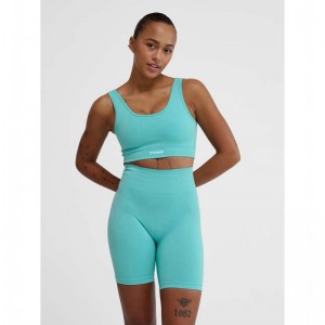 Soutien Gorge Sport Hummel Alive Seamless Femme Bleu | 159246-232