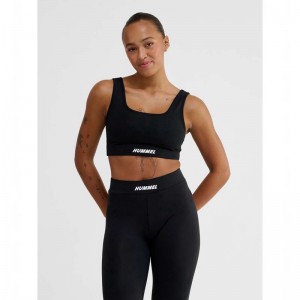 Soutien Gorge Sport Hummel Elemental Cotton Top Femme Noir | 884734-129