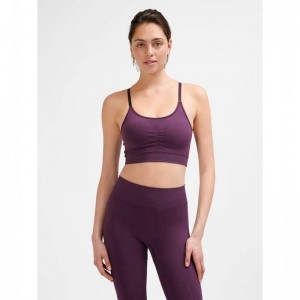 Soutien Gorge Sport Hummel Mt Define Seamless Padded Femme Violette | 545202-168