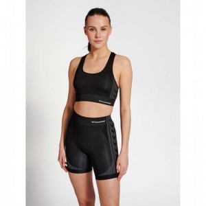 Soutien Gorge Sport Hummel Mt Shaping Seamless Top Femme Noir | 836791-915