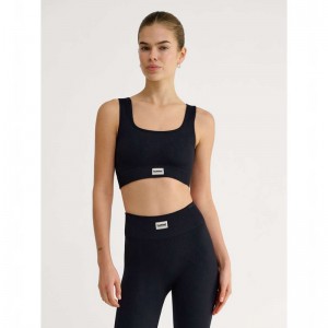 Soutien Gorge Sport Hummel Pulse Seamless Rib Femme Noir | 173951-334