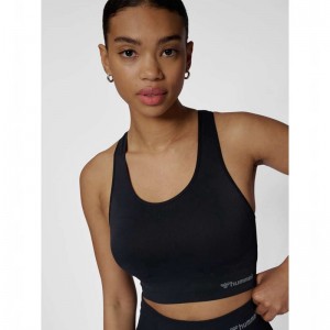 Soutien Gorge Sport Hummel Tif Seamless Padded Femme Noir | 811918-937
