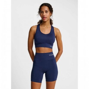 Soutien Gorge Sport Hummel Tif Seamless Top Femme Noir | 751488-657