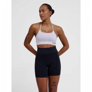Soutien Gorge Sport Hummel Tiffy Seamless Top Femme Lavande | 546002-386