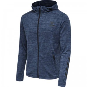 Sweat a Capuche Hummel Aston Zip Homme Noir | 131282-125