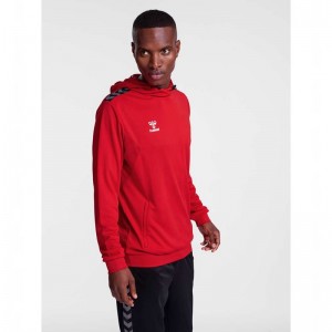 Sweat a Capuche Hummel Authentic Pl Homme Rouge | 869820-786