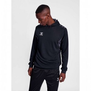 Sweat a Capuche Hummel Authentic Pl Homme Noir | 298816-111