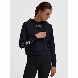 Sweat a Capuche Hummel Elemental Short Femme Noir | 430785-432