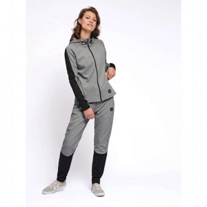 Sweat a Capuche Hummel Essi Zip Femme Grise | 479967-013