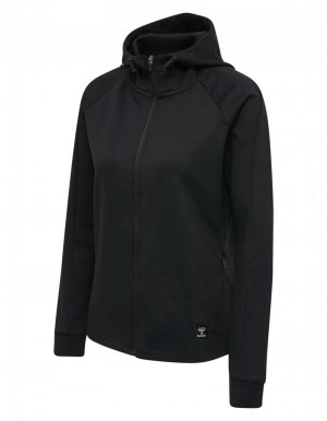 Sweat a Capuche Hummel Essi Zip Femme Noir | 448512-114
