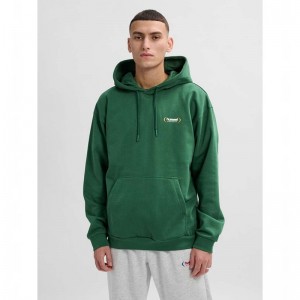 Sweat a Capuche Hummel Felix Loose Homme Vert | 528454-347