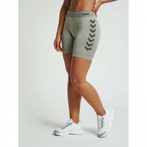 Sweat a Capuche Hummel First Seamless Tr Sht Tigh W Femme Grise | 514451-865