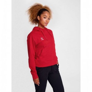 Sweat a Capuche Hummel Go 2.0 Femme Rouge | 665878-435