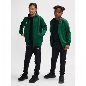 Sweat a Capuche Hummel Go 2.0 Zip Enfant Vert | 084350-293