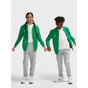 Sweat a Capuche Hummel Go 2.0 Zip Enfant Vert | 824761-230