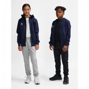 Sweat a Capuche Hummel Go 2.0 Zip Enfant Bleu Marine | 810251-516