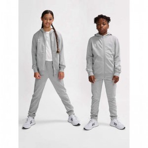 Sweat a Capuche Hummel Go 2.0 Zip Enfant Grise | 564498-056
