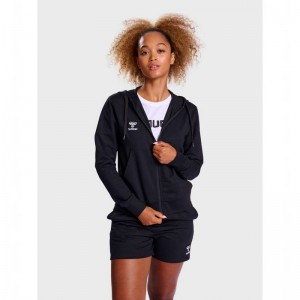 Sweat a Capuche Hummel Go 2.0 Zip Femme Noir | 985688-948
