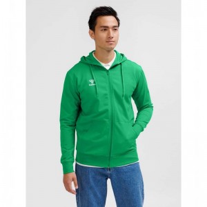 Sweat a Capuche Hummel Go 2.0 Zip Homme Vert | 096384-135