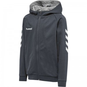 Sweat a Capuche Hummel Go Cotton Zip Enfant Noir | 517216-945