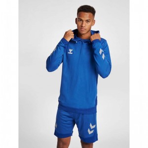 Sweat a Capuche Hummel Lead Poly Homme Bleu | 384946-180