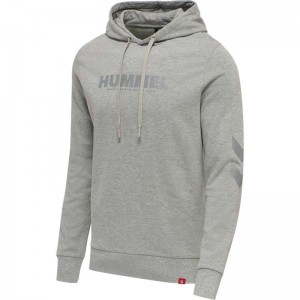 Sweat a Capuche Hummel Legacy Logo Plus Homme Grise | 156301-045
