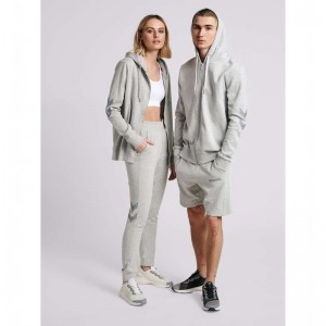Sweat a Capuche Hummel Legacy Zip Femme Grise | 281416-761