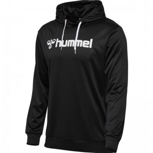 Sweat a Capuche Hummel Logo Homme Noir | 335251-622