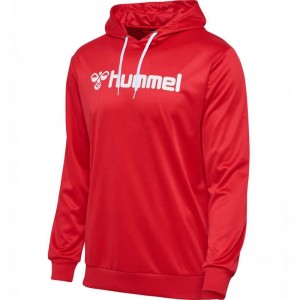 Sweat a Capuche Hummel Logo Homme Rouge | 714928-565