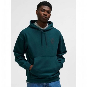 Sweat a Capuche Hummel Loose Wrong Yellow Homme Vert | 914829-631