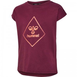 Sweat a Capuche Hummel Luna S/S Enfant Bordeaux | 806845-053