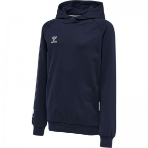 Sweat a Capuche Hummel Move Grid Cotton Enfant Bleu Marine | 045729-163