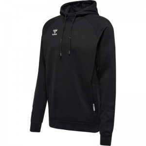 Sweat a Capuche Hummel Move Grid Cotton Homme Noir | 847932-663