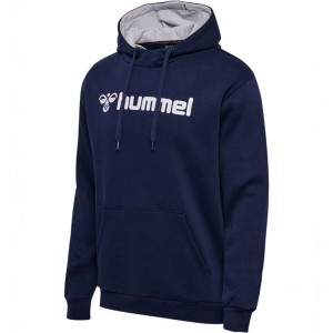 Sweat a Capuche Hummel Mover Cotton Homme Bleu Marine | 062111-198