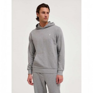Sweat a Capuche Hummel Pulse Sweat Homme Grise | 408884-071