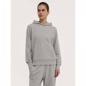 Sweat a Capuche Hummel Pulse W Sweat Femme Grise | 796904-233